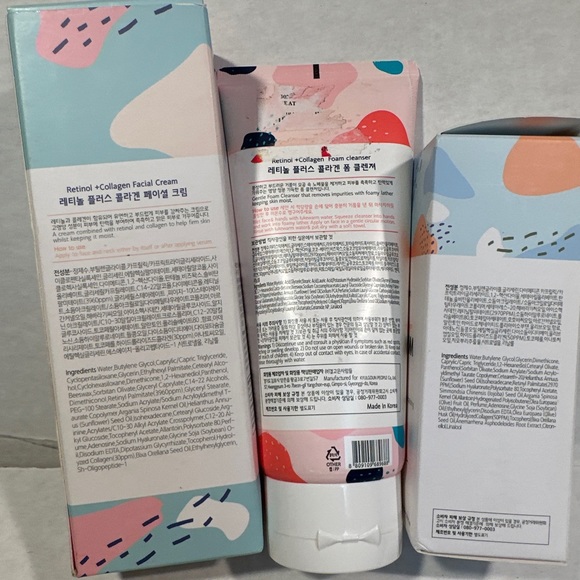 Glamfox Skincare Set 3: Wash, Collagen Moisturizer & Serum anti aging - Picture 2 of 6